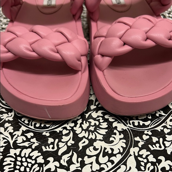Steve Madden Pink Double Braided Sandals - Picture 3 of 6
